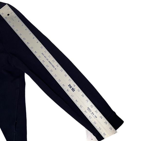 Blank NYC Jacket Men’s L Navy Blue Twill Shacket Snap Button Chest Pocket - Picture 12 of 16